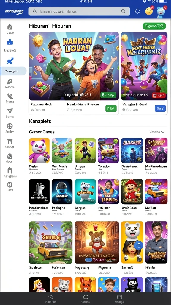 lnterwin - Tampilan utama LNTERWIN yang menarik dan intuitif.