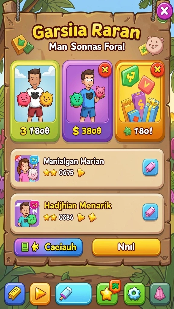 rp55 - Level permainan yang menantang dan seru.