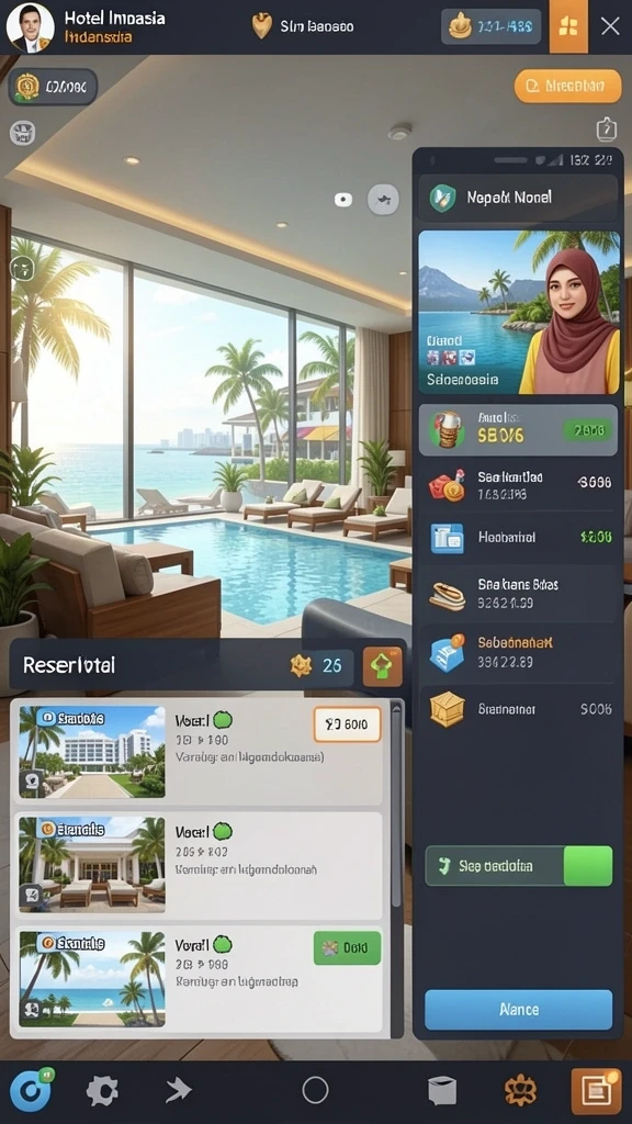 rpgame - Screenshot menunjukkan dunia fantasi yang indah dan detail.